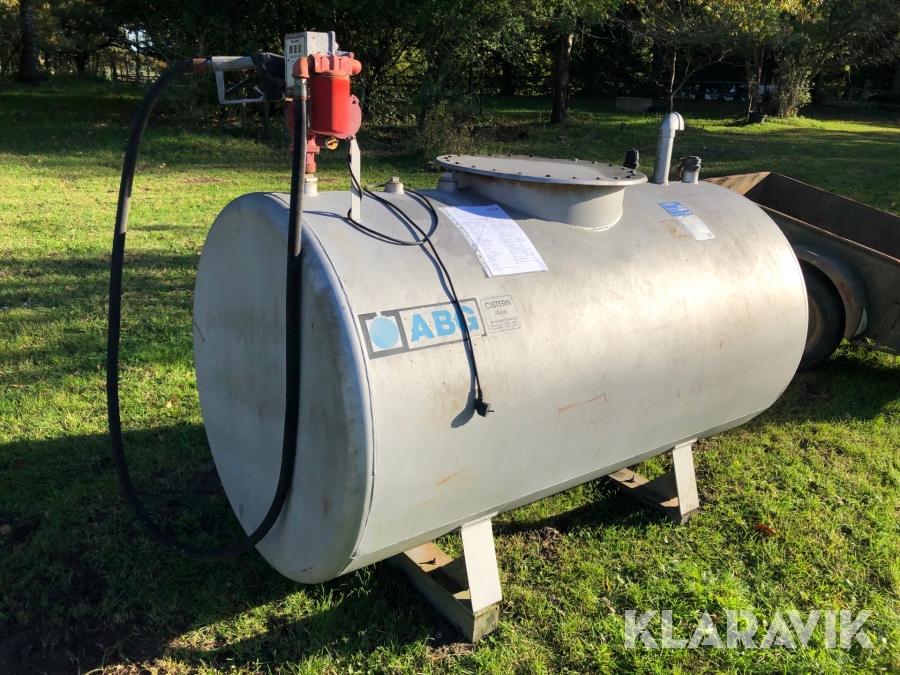 Dieseltank ABG 2m3 med pump