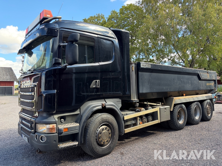 Tippbil Tridem Scania R730 lb8x4*4hsa Plogutrustad