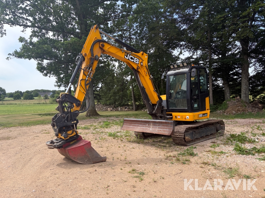 Grävmaskin JCB 85Z-1 med tiltrotator & skopa