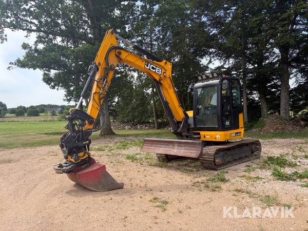 Grävmaskin JCB 85Z-1 med tiltrotator & skopa