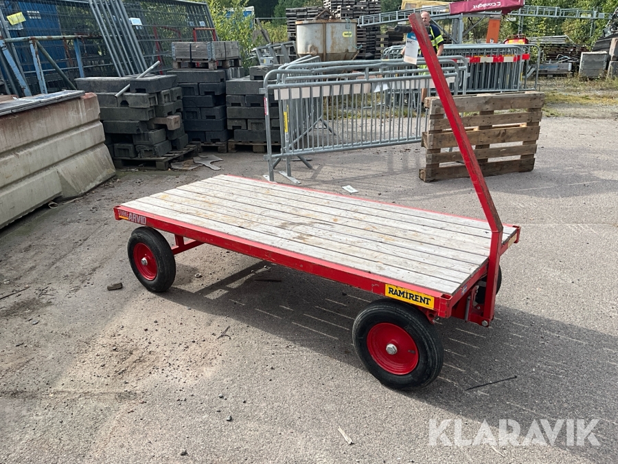 Transportvagn Starke Arvid 4-hjulstyrd 1500kg