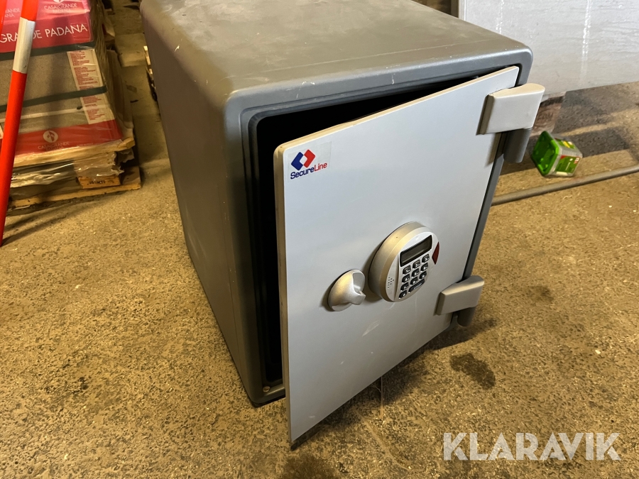 Kassaskåp/brandskåp Secure line Med kodlås