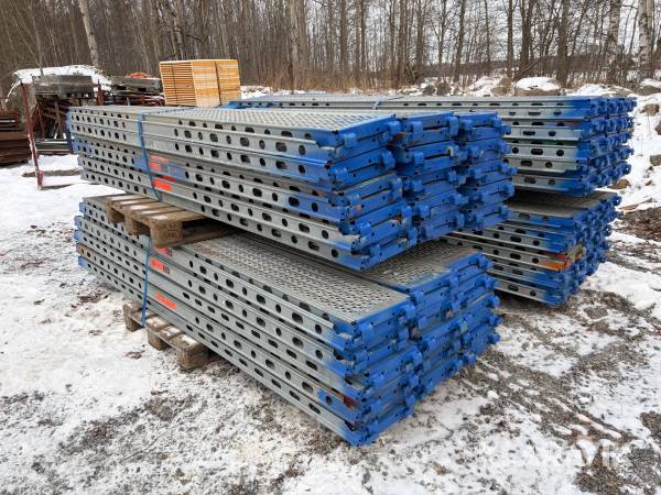 Stålplank till ställning Layher 3,07 x 0,32 m 120 st