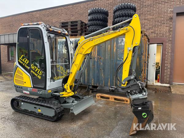 Grävmaskin Minigrävare Wacker Neuson ET20 med kärra & många redskap