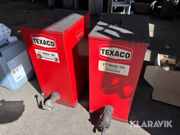 Oljetank Texaco för olja på lösvikt RETRO