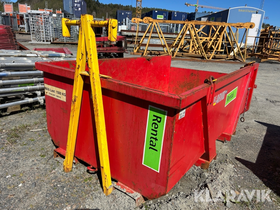 Materialbask Starke Arvid 33300 kedjetömmande 2000 liter & 1500 kg