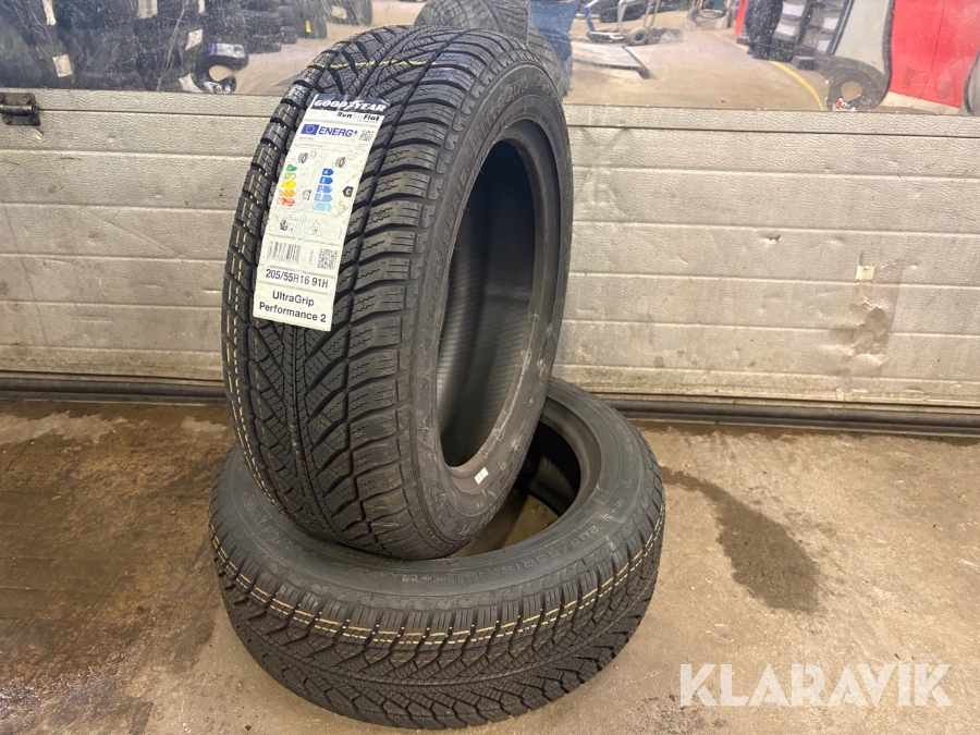 Sommardäck Goodyear RunOnFlat 205/55R16 2 st