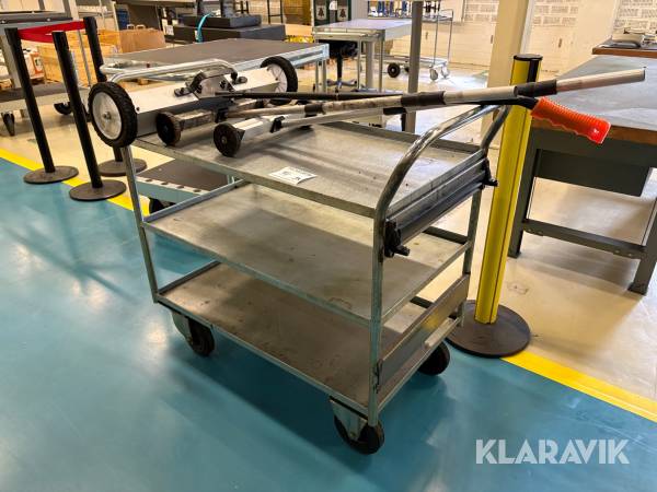 Magnetuppsamlare 3 st med vagn