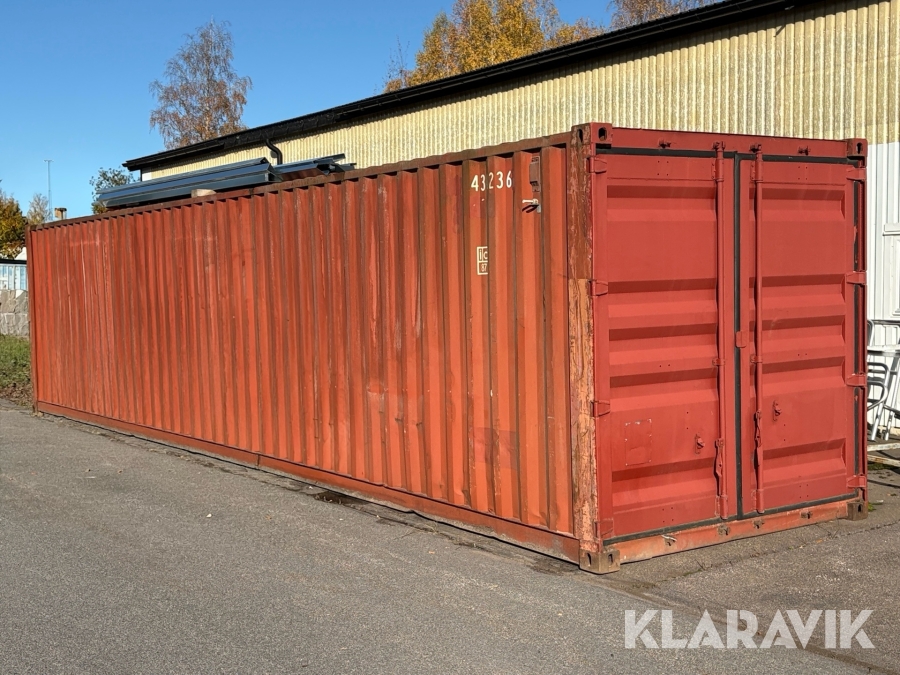 Container 40 fot cortenstål High cube Isolerad