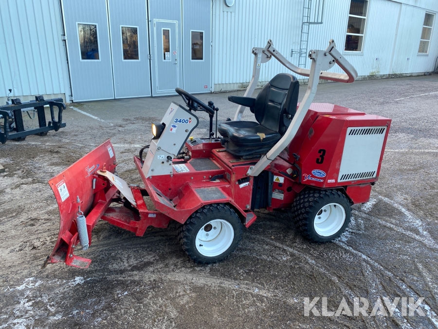 Redskapsbärare Ventrac 3400Y stubbfräs klippdäck
