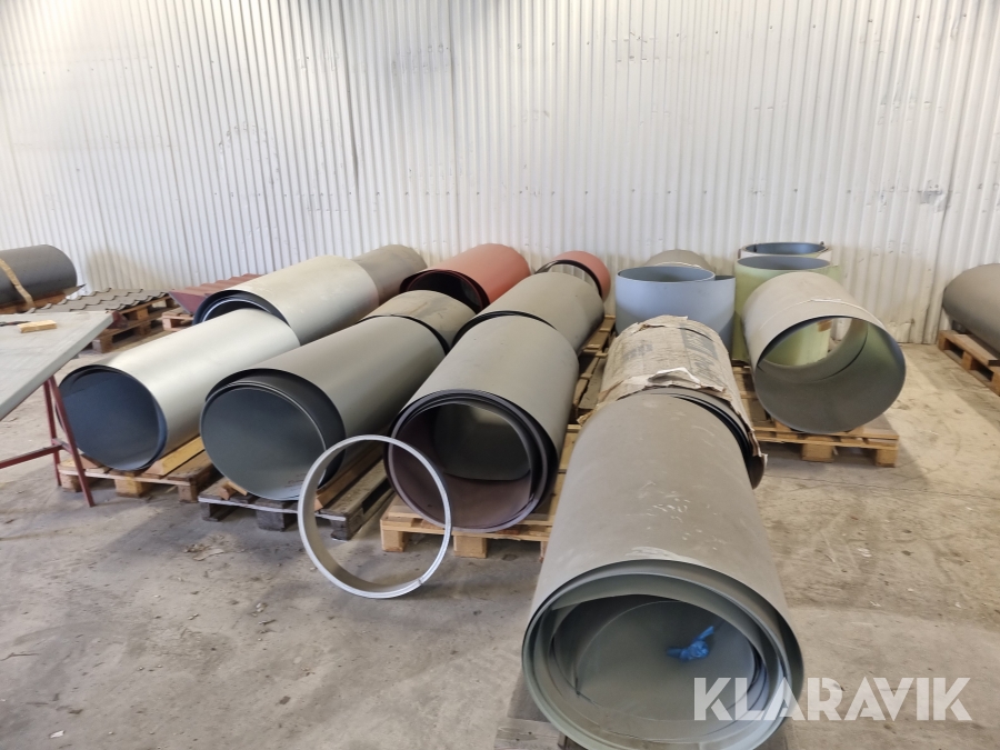 18 NYA rullar slätplåt