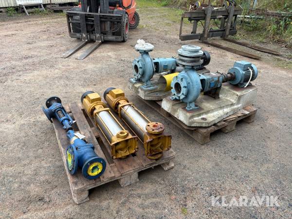Pumpar Sonesson & Grundfors NA 100/80-20, CR4 160 och CR4 190, 4 st