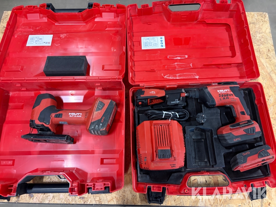 Sticksåg 1 st, Skruvdragare 1 st, Skruvautomat 1 st Hilti SJT 6A22 / SD 5000-A22 / SD-M 2