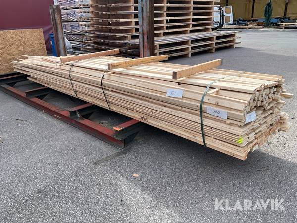 Virkespaket hyvlat virke 