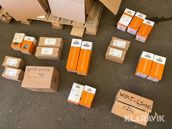 Träskruv Heco Och SFS parti med