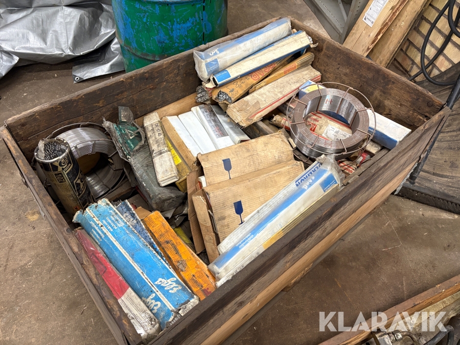 Parti med tillbehör till svetsar 