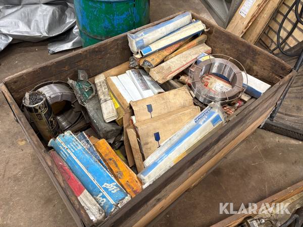 Parti med tillbehör till svetsar 