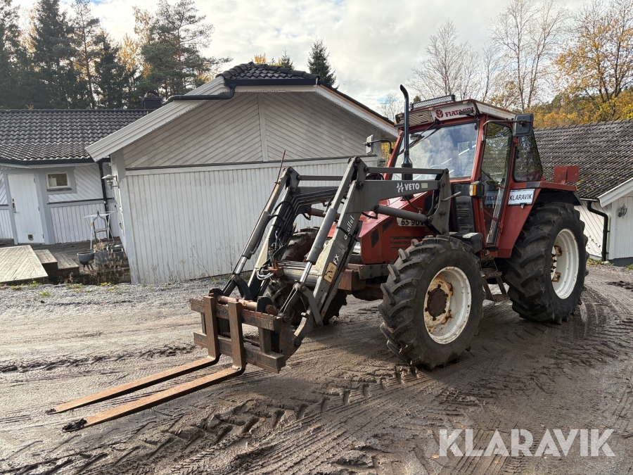 Traktor Fiat 65-90 DT 4WD, Lastare & pallgafflar