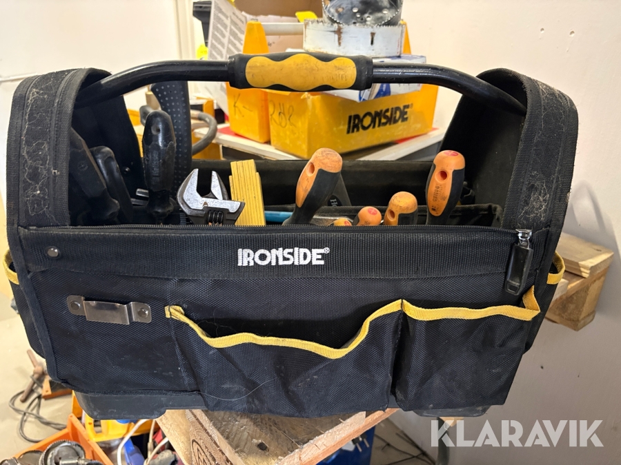 Verktygsväska med verktyg Ironside