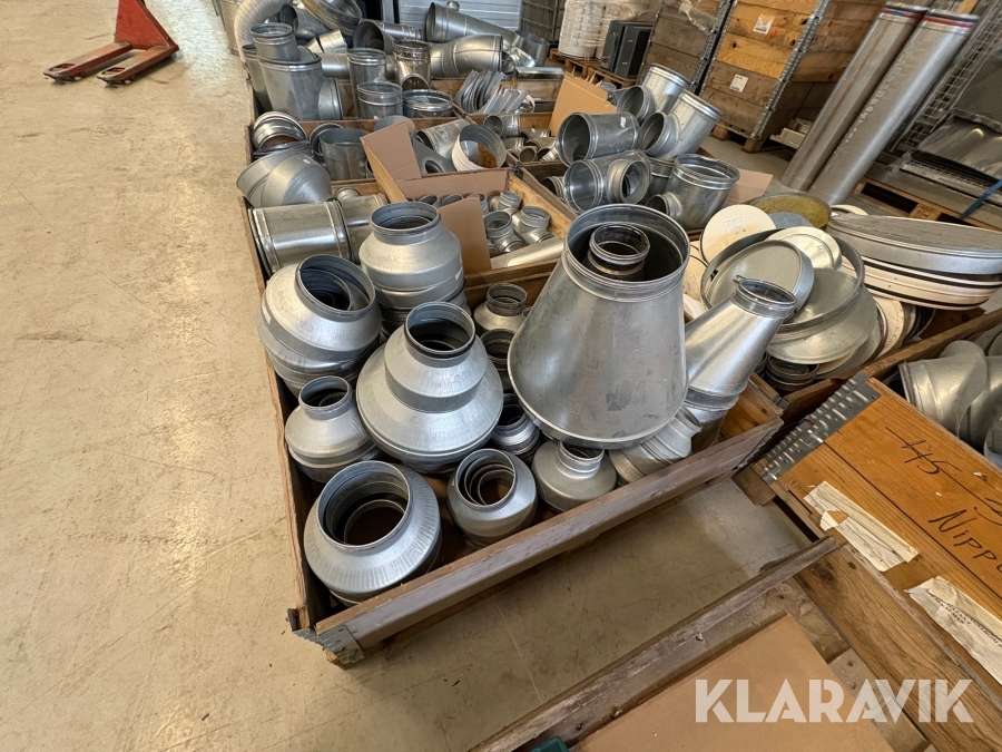 Parti med ventilationsdelar Ets Nord, FläktWoods