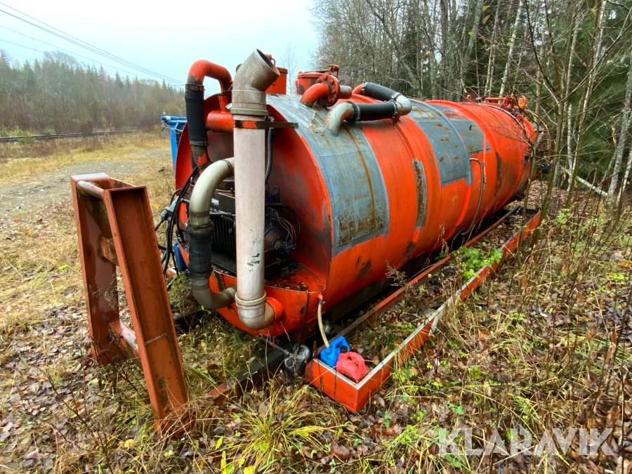Slamsug Rolba På laxväxlarram 13m3