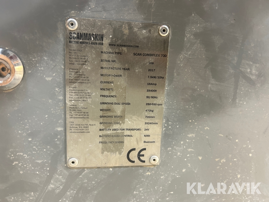 Golvslipmaskin Scanmaskin 700 RC med radiostyrning