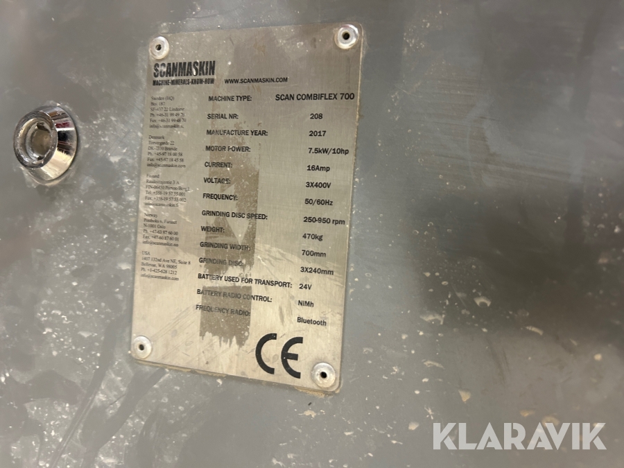 Golvslipmaskin Scanmaskin 700 RC med radiostyrning