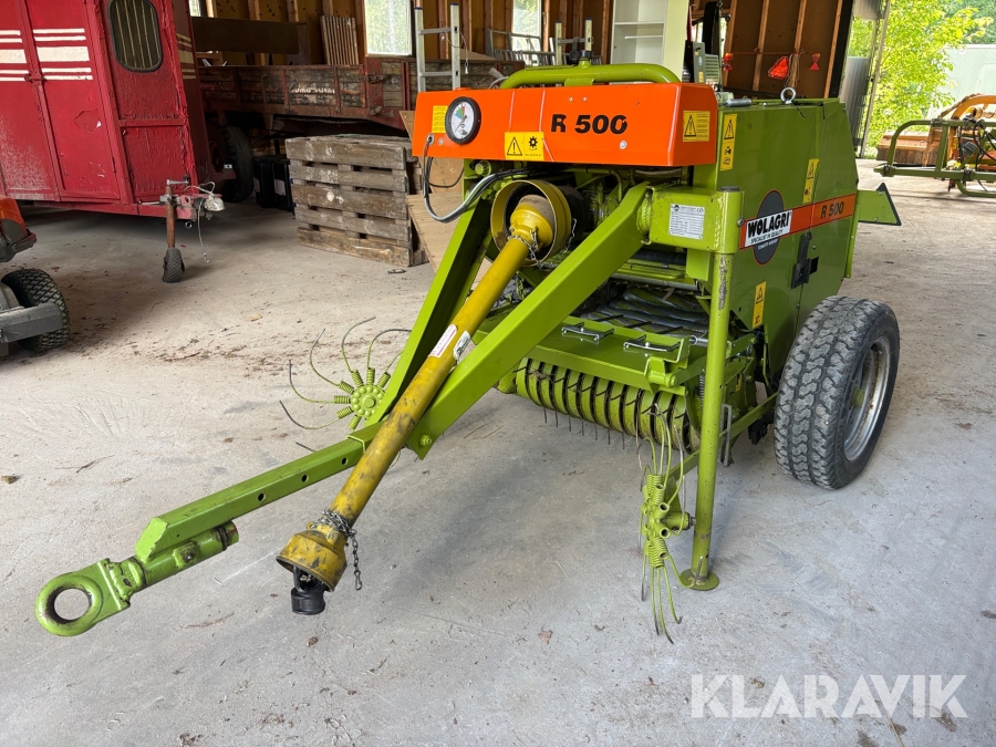 Rundbalspress Wolagri R500 med plastare
