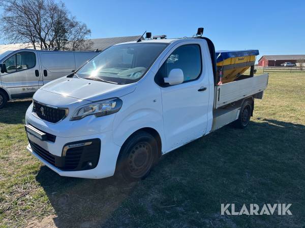 Lätt lastbil Peugeot Expert med saltspridare