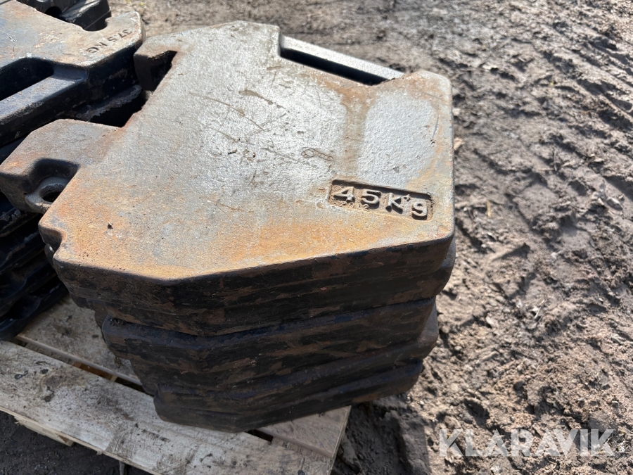 Frontvikter 45kg 6st
