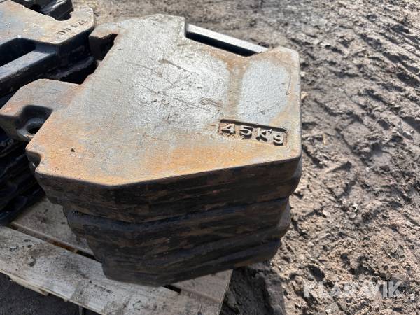 Frontvikter 45kg 6st