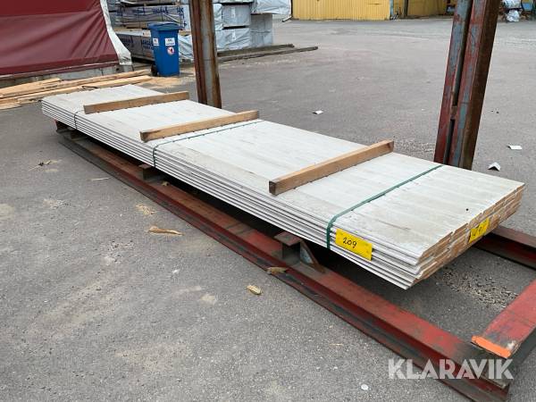 Virkespaket Målad panel 22x145 252löpmeter