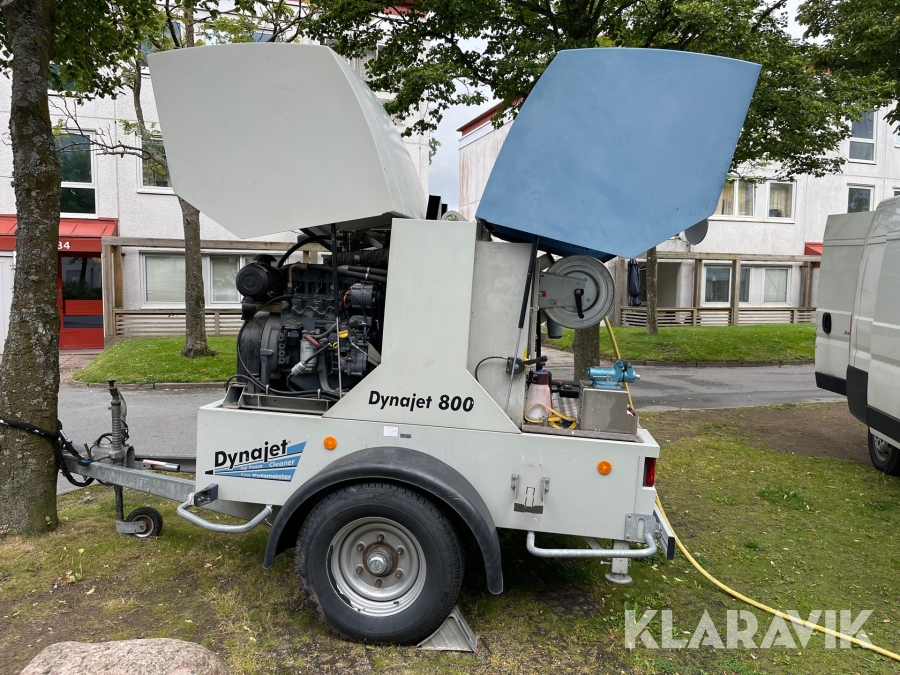 Högtryckssläp Dynajet 800 TH med slangar