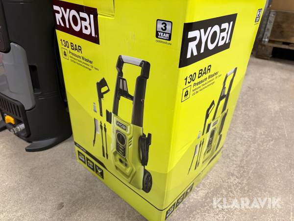 Högtryckstvätt Ryobi RY130PWA med tillbehör