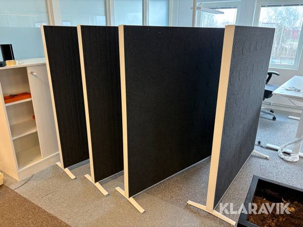 Golvskärm Abstracta 4st