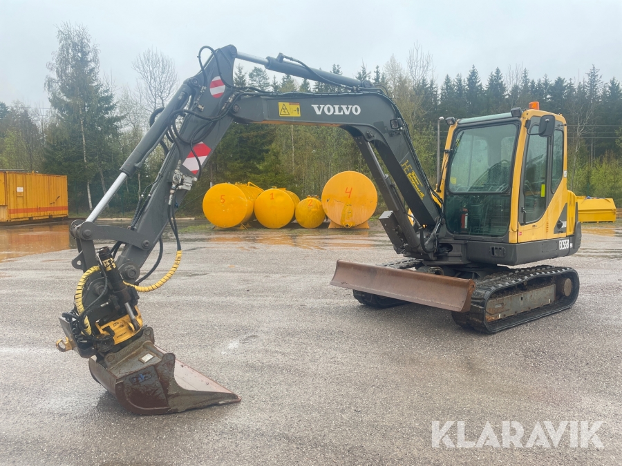 Grävmaskin Volvo EC55B PRO med tillbehör 