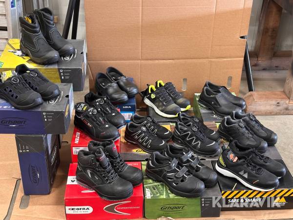 Skyddsskor/arbetsskor/säkerhetsskor 16par