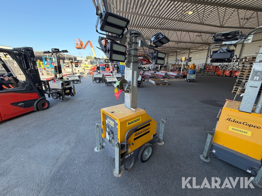 Belysningsmast Atlas Copco QLB 02