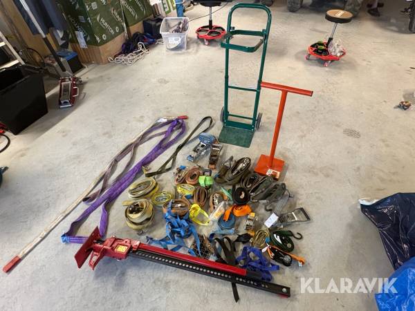 Spännband, stroppar, farmardomkraft, sopkärra, jordstamp