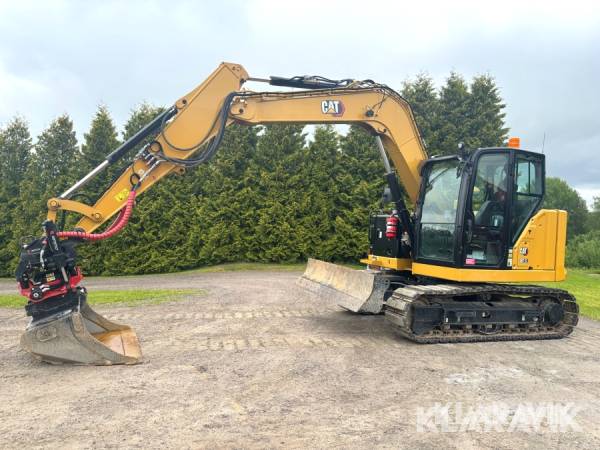 Grävmaskin CAT 307,5 med Rototilt R3 och skopa