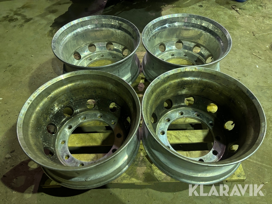 Bakfälgar Alcoa 4 st 9*22,5