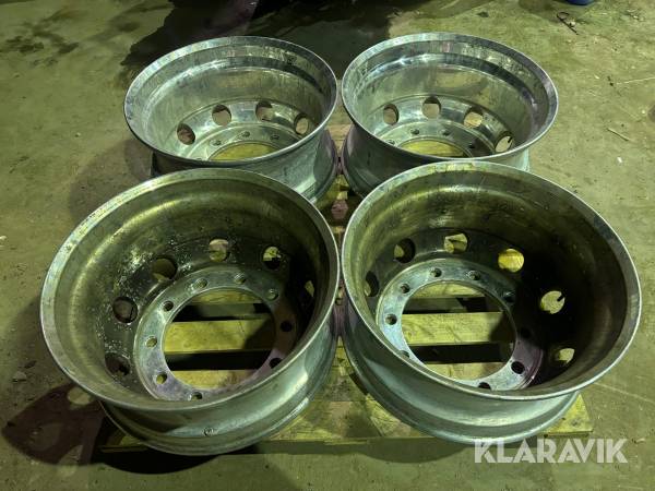 Bakfälgar Alcoa 4 st 9*22,5