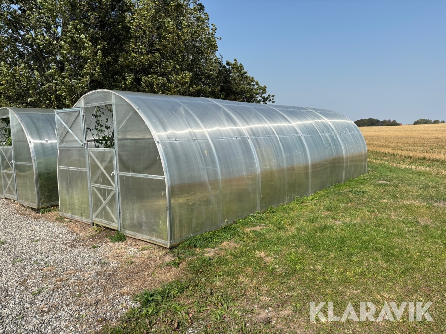 Tunnelväxthus Grohus Oden 3x8 meter