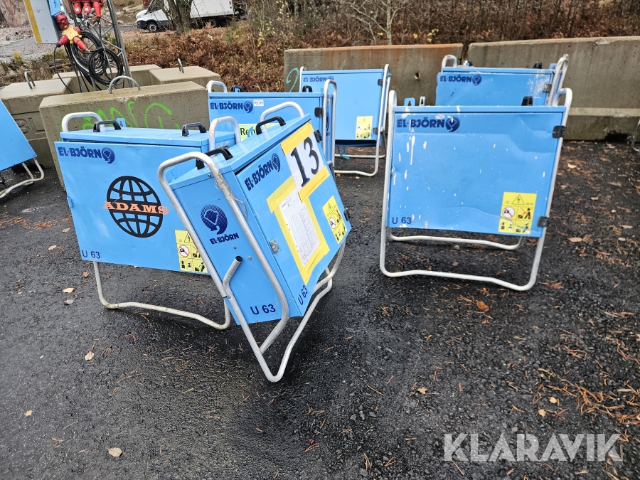 Elskåp 63A El-Björn 6st