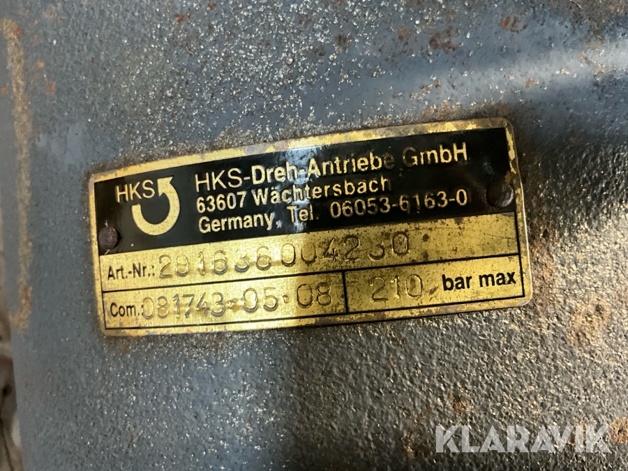 Rotator HKS till borrigg Sandvik 302