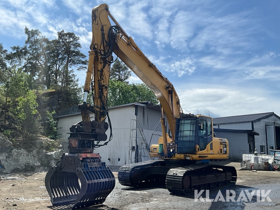 Grävmaskin Komatsu PC290LC-8 med grip PMG20S