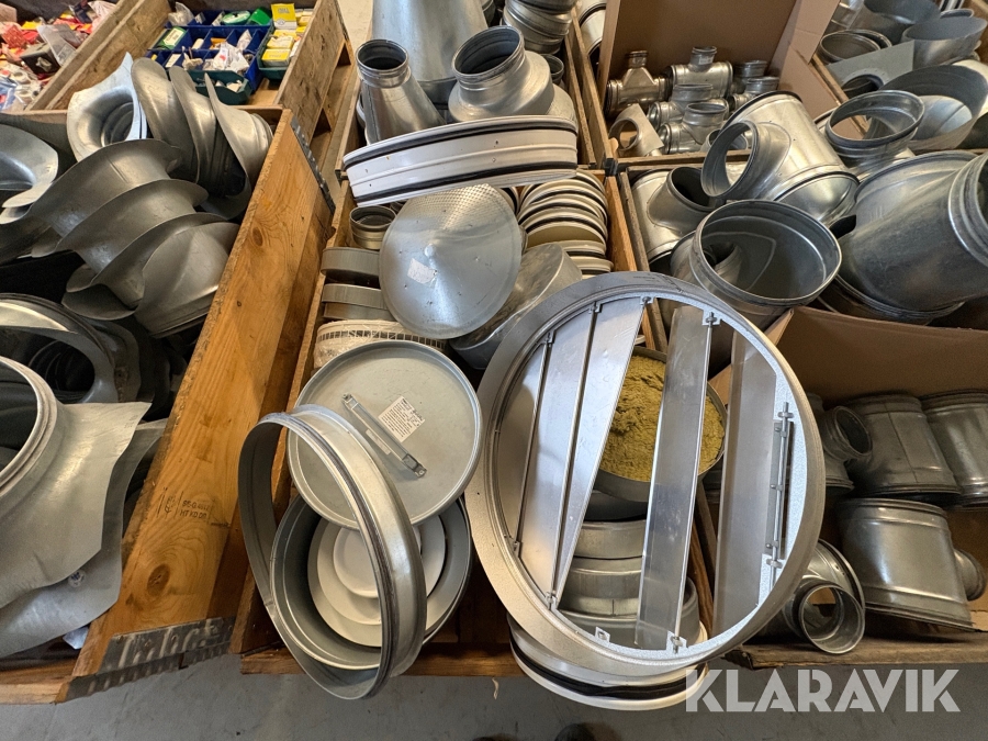 Parti med ventilationsdelar Fläkt group