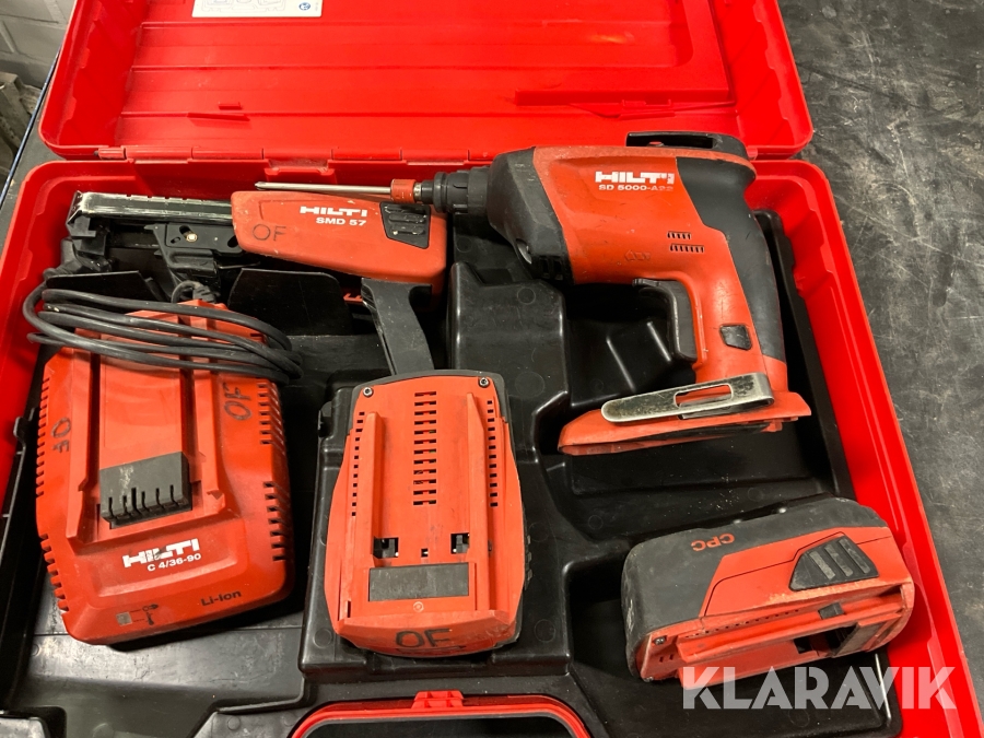 Skruvdragare Hilti SD 5000 -A22 med skruvmagasin