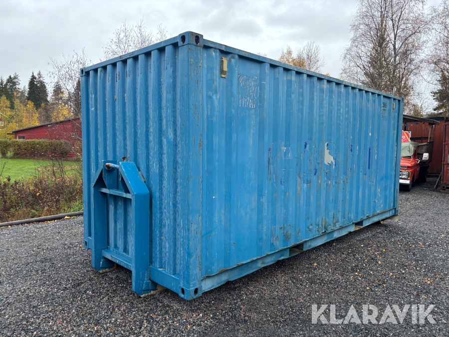 Container 20 fot på lastväxlarram