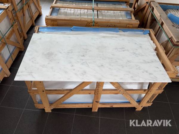 Plattor i marmor Carrara 61x122 cm ca 260 kvm
